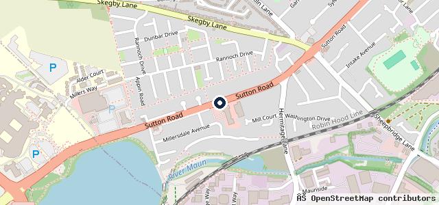 Map showing the location of Vauxhall