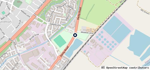 Map showing the location of Pentagon Burton on Trent | Peugeot and Motability