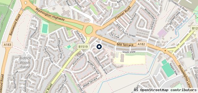 Map showing the location of Penshaw Car Clinic