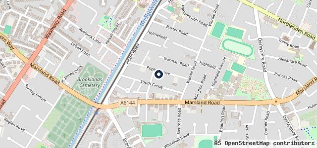 Map showing the location of Poplar Garage