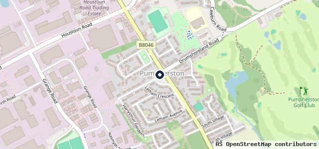Map showing the location of Pumpherston Autocentre