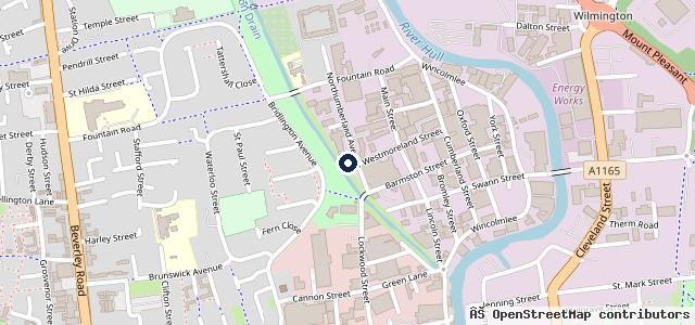 Map showing the location of R M C