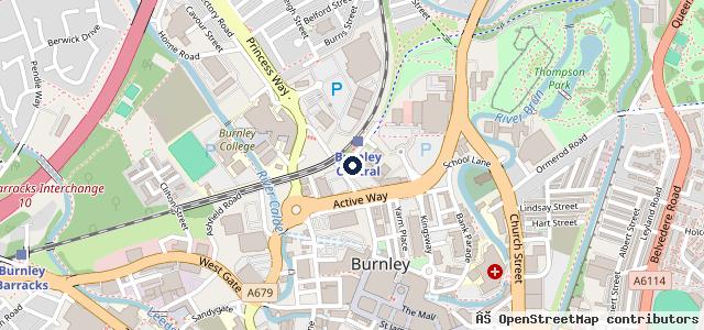 Map showing the location of Railway Street Garage