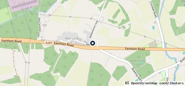 Map showing the location of The Plough Garage