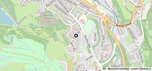 Map showing the location of Ron Skinner & Sons | Tredegar