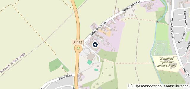 Map showing the location of Romford MOT Centre