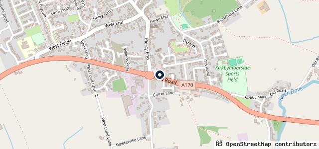 Map showing the location of Ryedale Garages (1946) Ltd