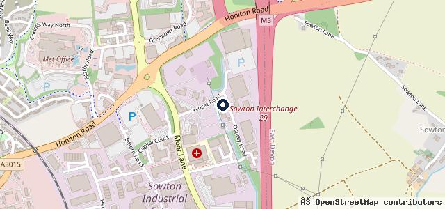 Map showing the location of Russwood MOT Centre