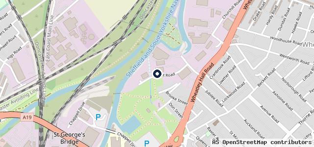 Map showing the location of S&D MOT centre