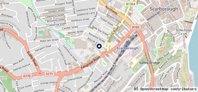 Map showing the location of Roscoe Street Garage