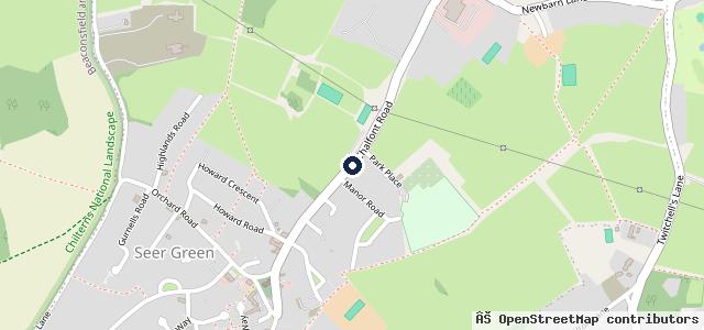 Map showing the location of Seer Green Motor Company Ltd