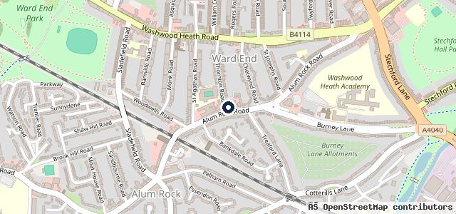 Map showing the location of Service and Repair Birmingham - BMC