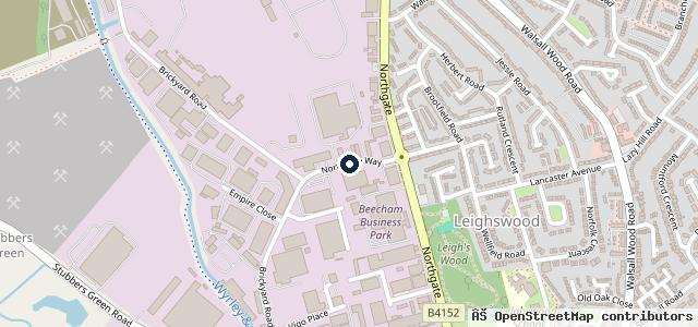 Map showing the location of Aw Autos