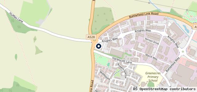 Map showing the location of Shrewsbury Audi