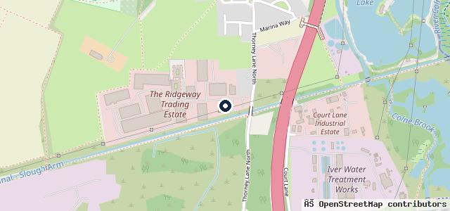 Map showing the location of Skypark Garage