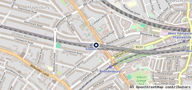 Map showing the location of Speedway Autos