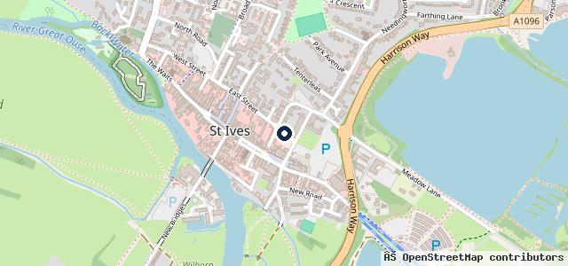 Map showing the location of St Ives Motors Ltd
