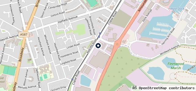 Map showing the location of Starbodies Accident Repair Specialists