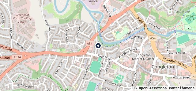 Map showing the location of M D Motors