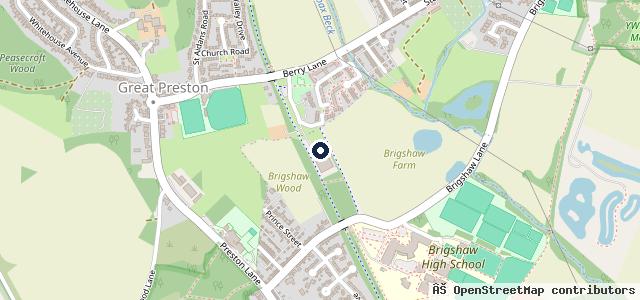 Map showing the location of Station Road Body Shop