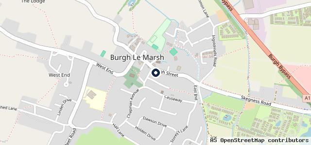 Map showing the location of Harrisons Motors