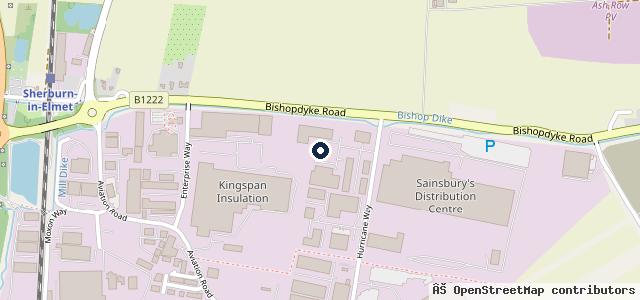 Map showing the location of Steer Sherburn
