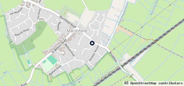 Map showing the location of Sinclair Jaguar Cardiff