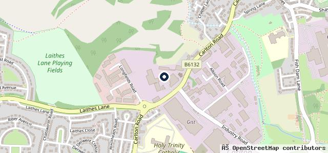 Map showing the location of Stevies garage