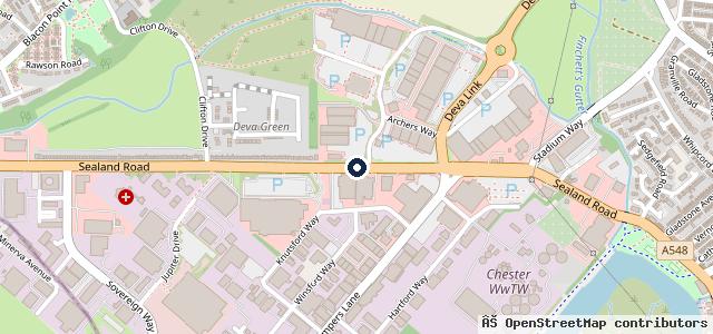 Map showing the location of Swansway Chester Peugeot