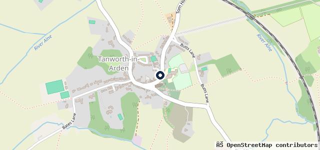 Map showing the location of Tanworth Garage