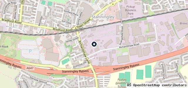 Map showing the location of Grangefield MOT & Service Centre