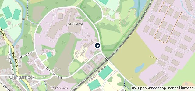Map showing the location of The Garage Glengarnock