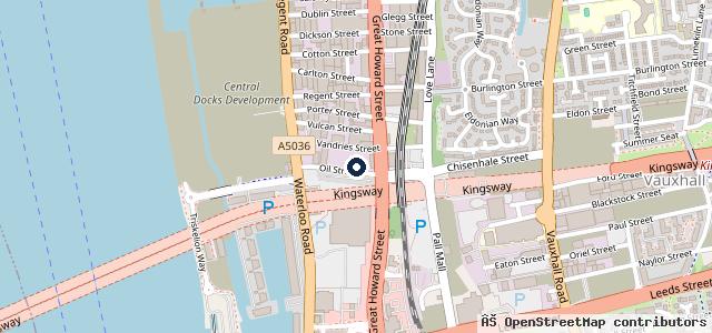 Map showing the location of Liverpool One Garage LTD