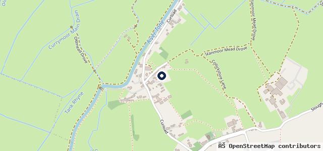 Map showing the location of Thornfalcon Classic Car Storage
