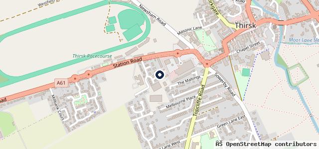 Map showing the location of Three Tuns Garage