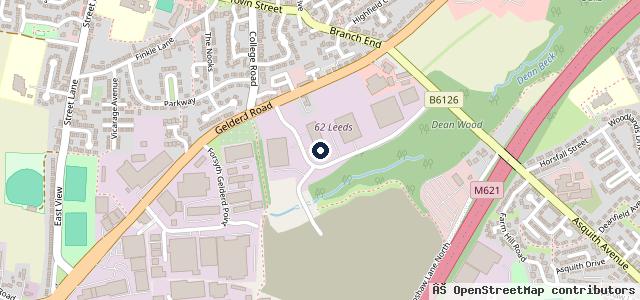 Map showing the location of Turners Accident Repair Leeds