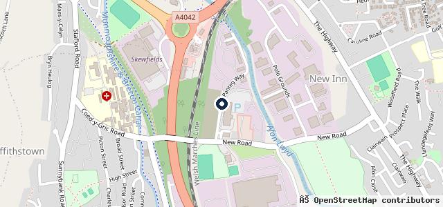 Map showing the location of Ty Blaen Torfaen