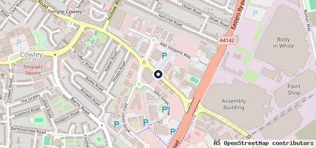 Map showing the location of Unipart Group