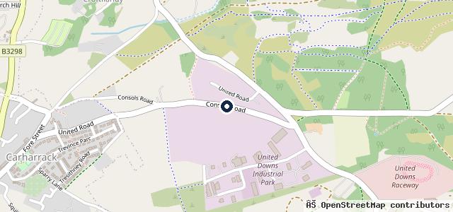 Map showing the location of United Garage