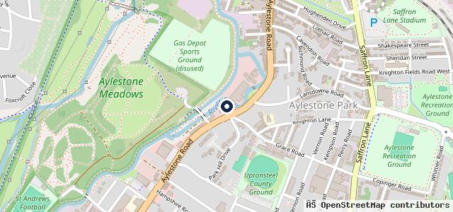 Map showing the location of Unity Leicester