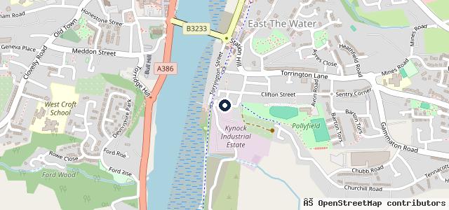 Map showing the location of Warmingtons Garage