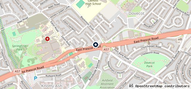 Map showing the location of Wheatsheaf Garage