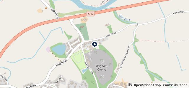 Map showing the location of Low Road