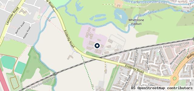 Map showing the location of Whetstone District Test Centre