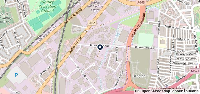 Map showing the location of Whites Garage Leeds Limited