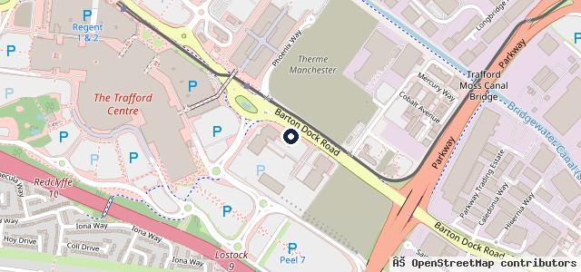 Map showing the location of Williams Manchester MINI