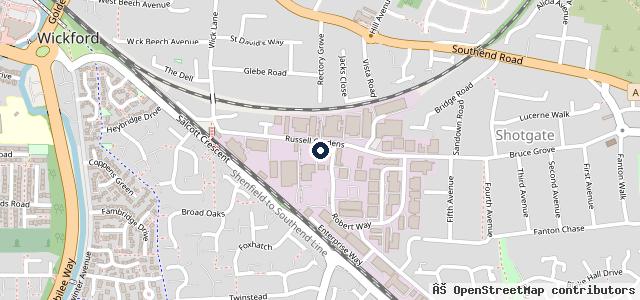 Map showing the location of Wickford Autocentre Ltd