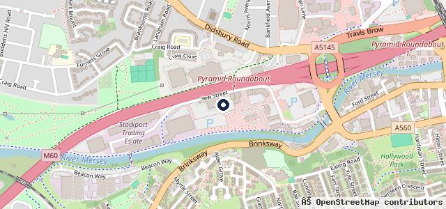 Map showing the location of Williams Stockport BMW