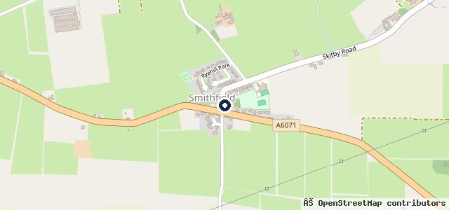 Map showing the location of Smithfield Garage