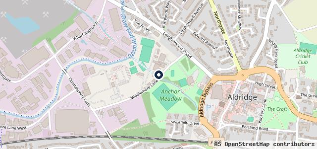 Map showing the location of Sams Auto Services Aldridge